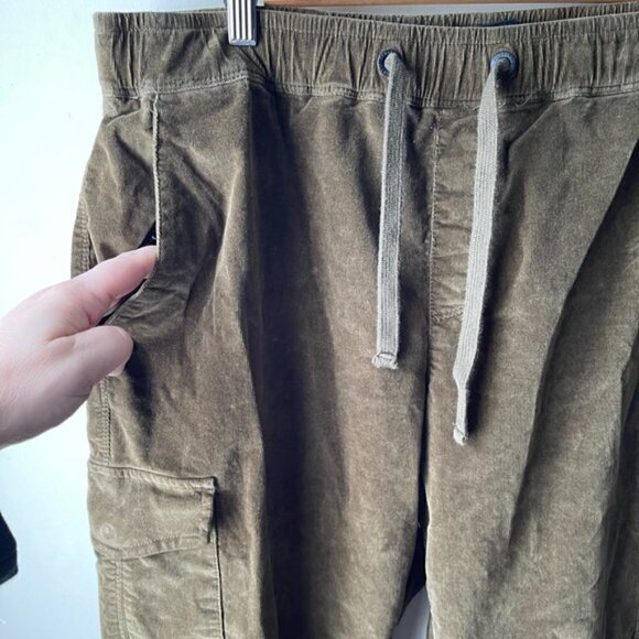 SANCTUARY Olive green Corduroy Cargo Jogger pull on Pants size 1X - Picture 11 of 16
